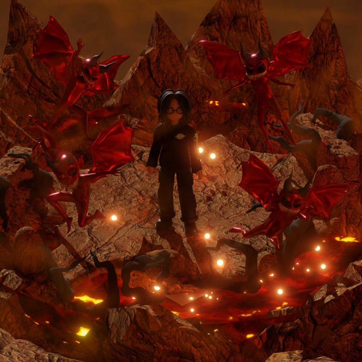 HELL IS A PLACE FOR U & ME by NOVÂFLED album cover