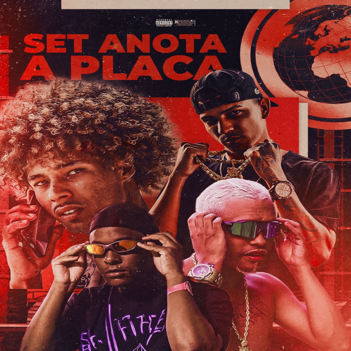Set Anota a Placa - Single by Magu MC, LK REAL, Modern, GB DO K11, Mc Theus Cba, Dj Olliver & Portu album cover
