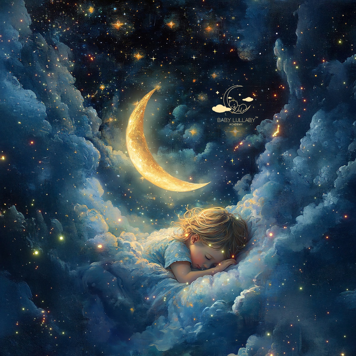 Little Dreamers Under the Moon: Gentle Night for Tiny Tots by Baby Lullaby Academy album cover artwork