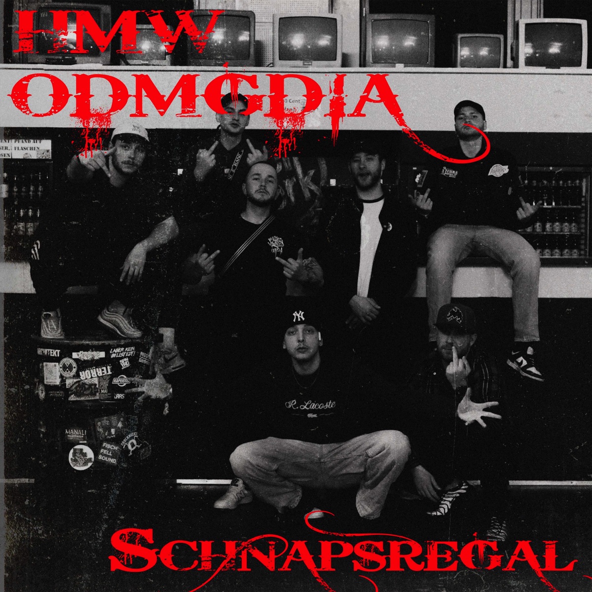 Schnapsregal (feat. JOHNBOY, duzoe, JOTKA, Matt & Vato) - Single by HMW & Odmgdia album cover