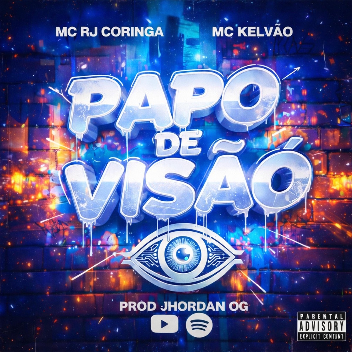 Papo De Visão (feat. Mc Rj Coringa & Jhordan OG) - Single by Mc Kelvão album cover
