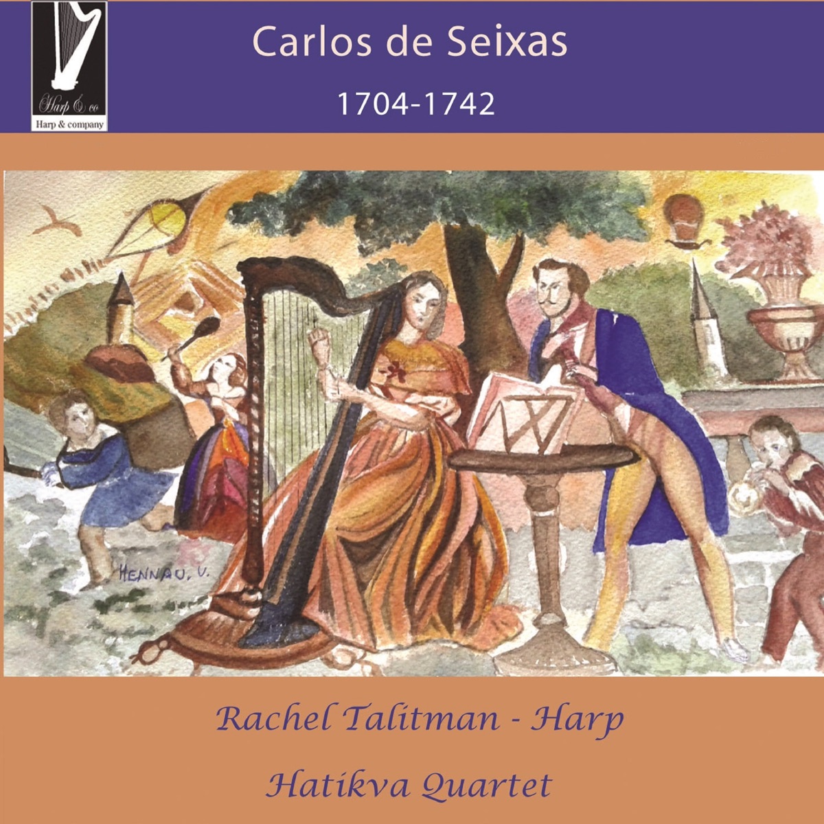 Carlos De Seixas by Rachel Talitman & Hatikva Quartet album cover