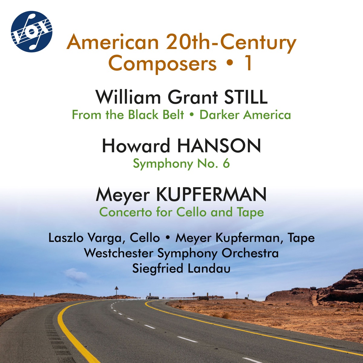American 20th Century Composers, Vol. 1 by László Varga, Meyer Kupferman, Westchester Symphony Orcherstra & Siegfried Landau album cover