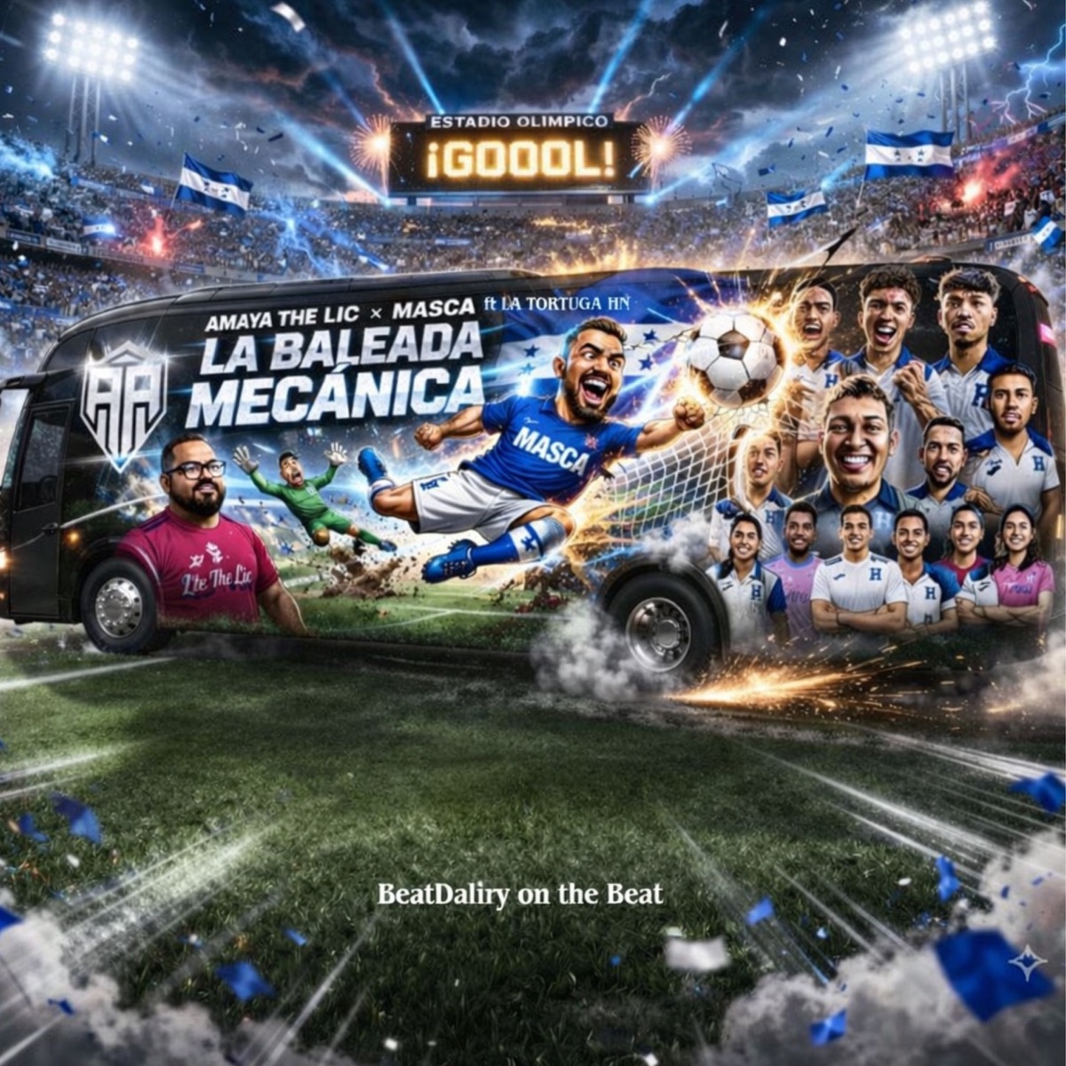 La Baleada Mecanica (feat. LA TORTUGA HN & BeatDaliry On The Beat) - Single by Amaya, The LIC & Masca album cover