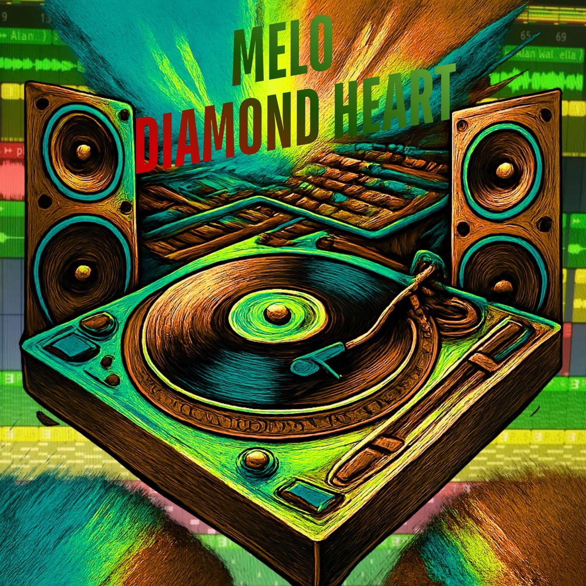 Melo Diamond Heart (Remix regaae ,Sophia Somajo) - Single by DJ WHT album cover