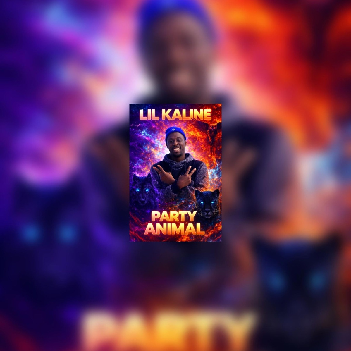 PARTY ANIMAL - Single by Lil kaline officieal album cover