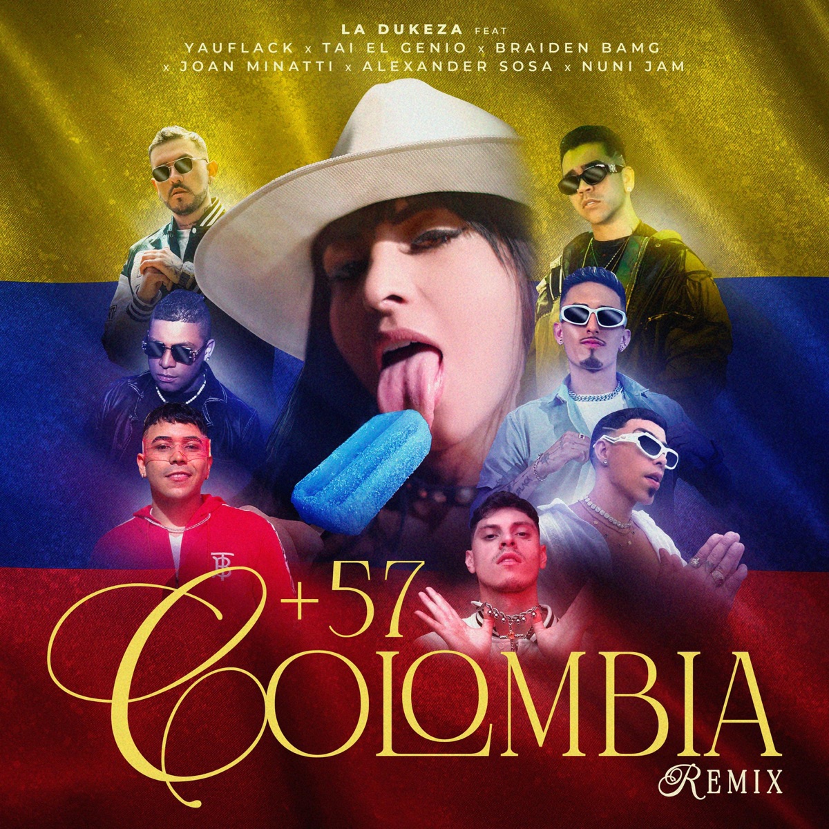 +57 Colombia (Alternate Mix) [feat. Tai El Genio, Joan Minatti, Alexander Sosa, Yauflack, Braiden Bamg & Nuni Jam] - Single by La Dukeza album cover