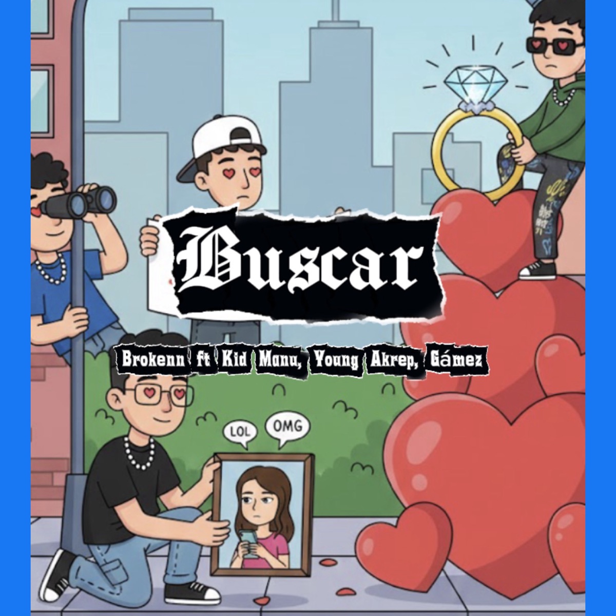 BUSCAR (feat. YOUNG AKREP, Kid Manu & Games) - Single by BROKENN. album cover