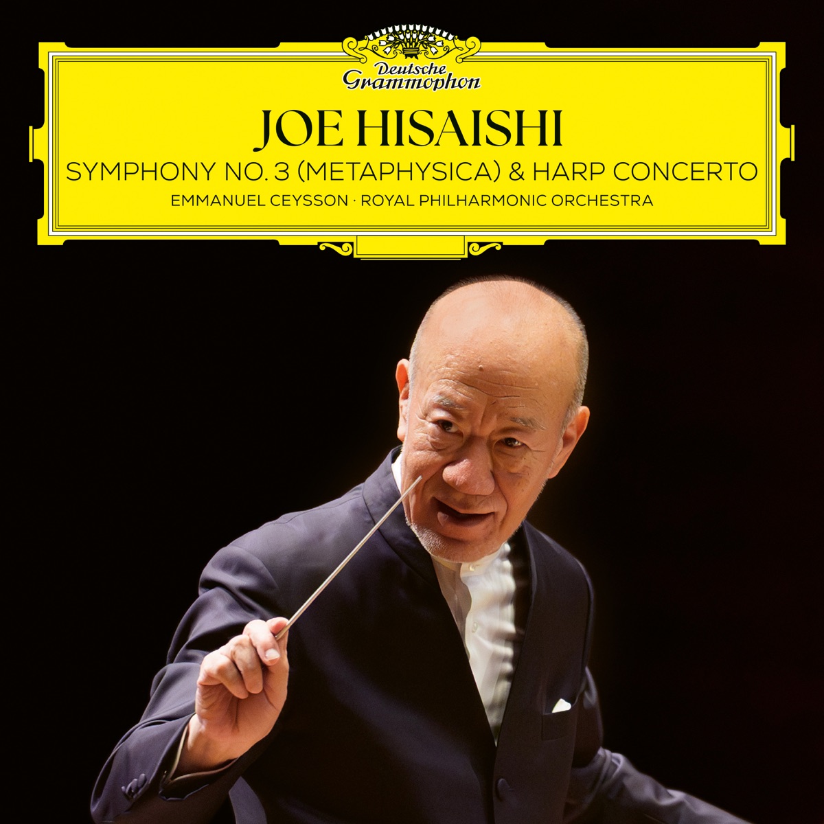 Symphony No. 3 (Metaphysica) & Harp Concerto by Joe Hisaishi, Royal Philharmonic Orchestra & Emmanuel Ceysson album cover