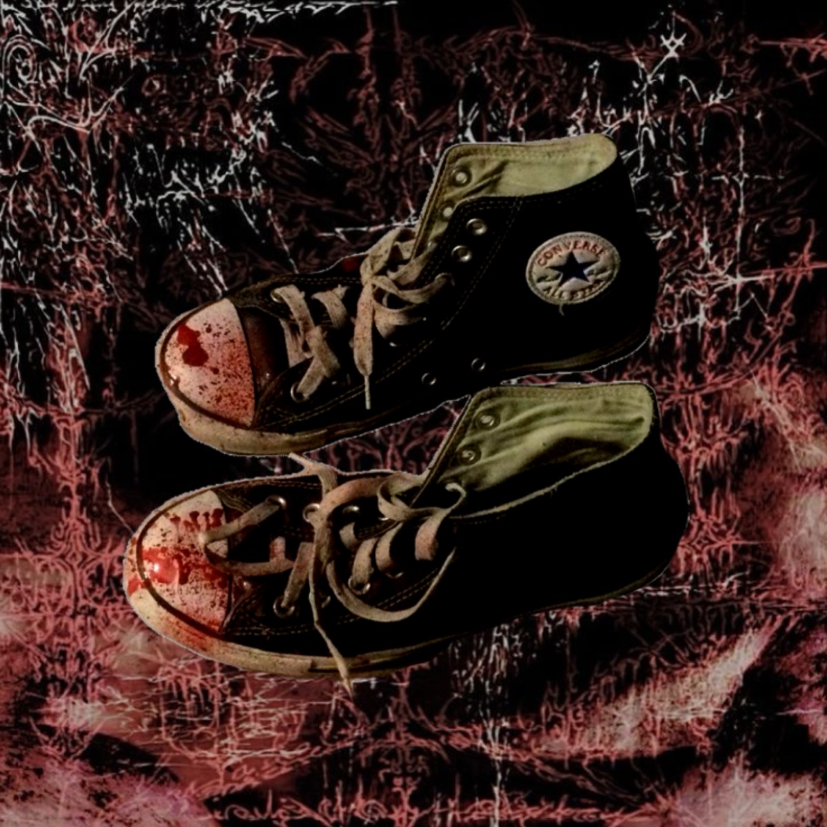 old shoes covered in fresh blood - Single by elysiv album cover