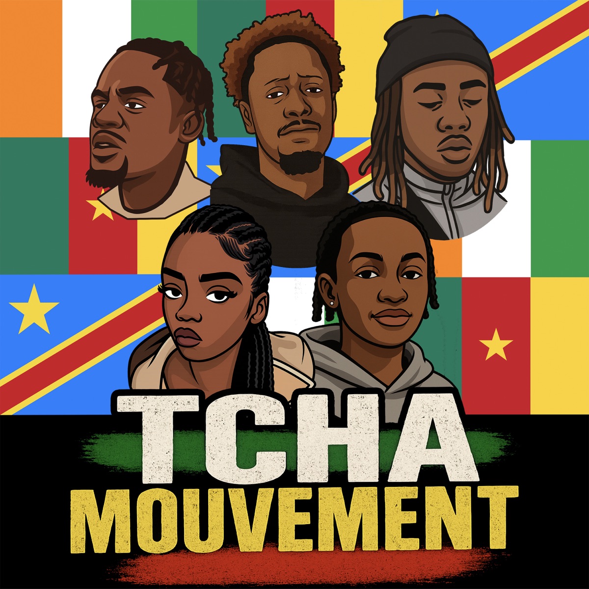 TCHA MOUVEMENT (feat. RITO) - Single by Bebeshishi, MNK OYEBI, JD LSK & TKSS album cover