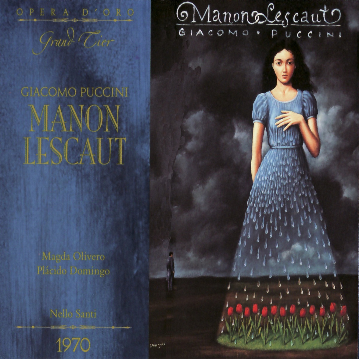 Puccini: Manon Lescaut by Plácido Domingo, Nello Santi, Magda Olivero, Giulio Fioravanti, Alfredo Mariotti, Ermanno Lorenzi, Rina Pallini, Franco Federici, Franco Ricciardi, Gianfranco Casarini & Carlo Del Bosco album cover