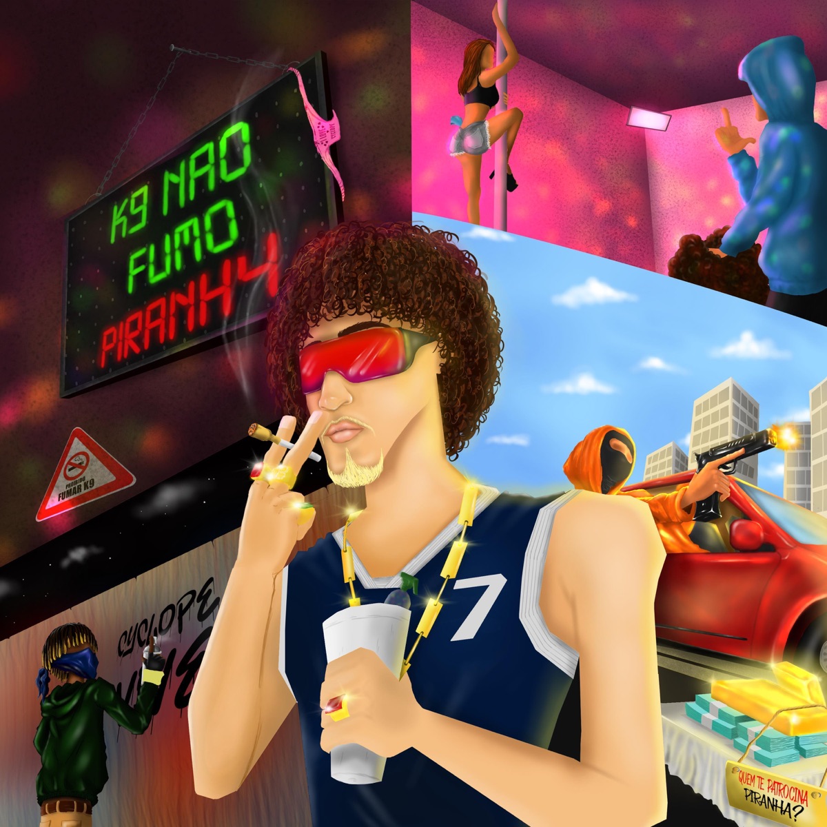 K9 Não Fumo Piranha (feat. CYCLOP & Pael) - Single by NFL MADMAXX, Thugtk7 & @vz.sk4 album cover