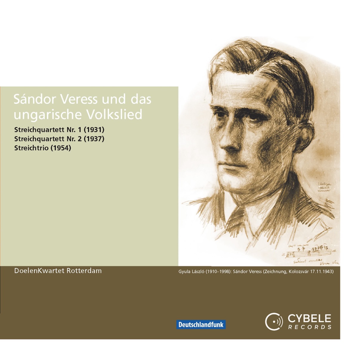 Sándor Veress und das ungarische Volkslied by Doelen Kwartet album cover