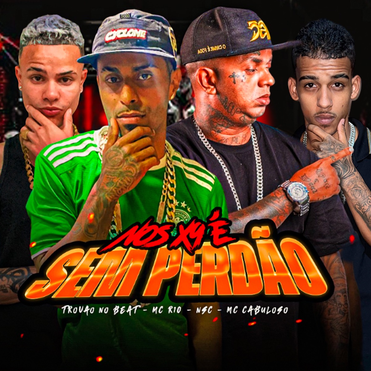 Nos X9 É Sem Perdão (feat. NSC) - Single by Mc R10, mc cabuloso & Trovão no Beat album cover