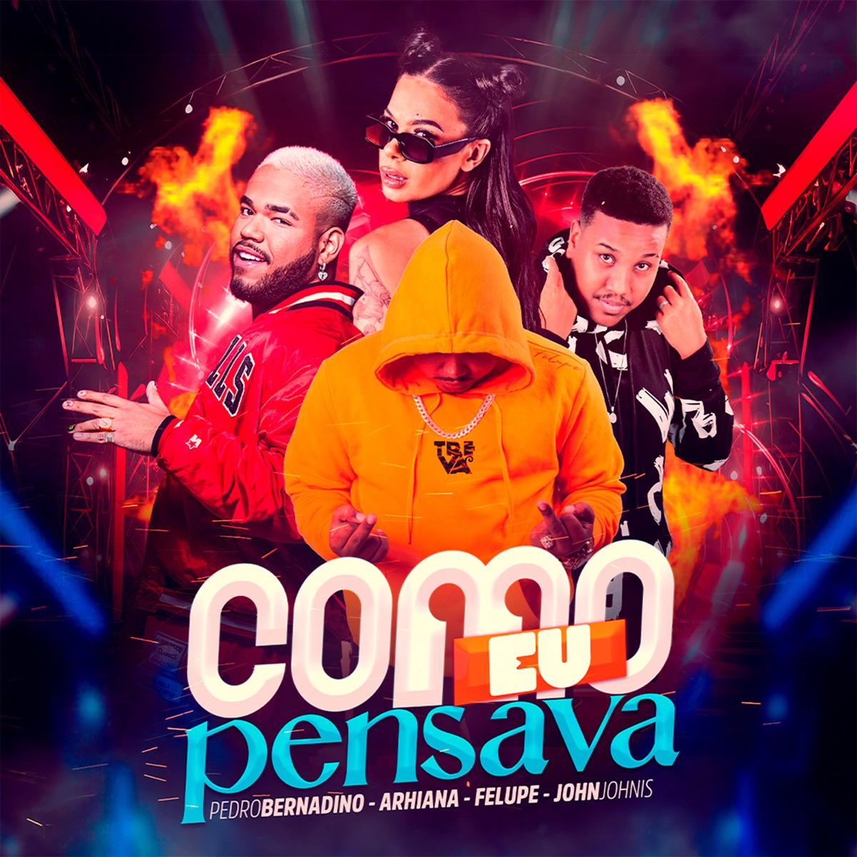 Como Eu Pensava (feat. Arhiana) - Single by John Johnis, Felupe & Pedro Bernadino album cover