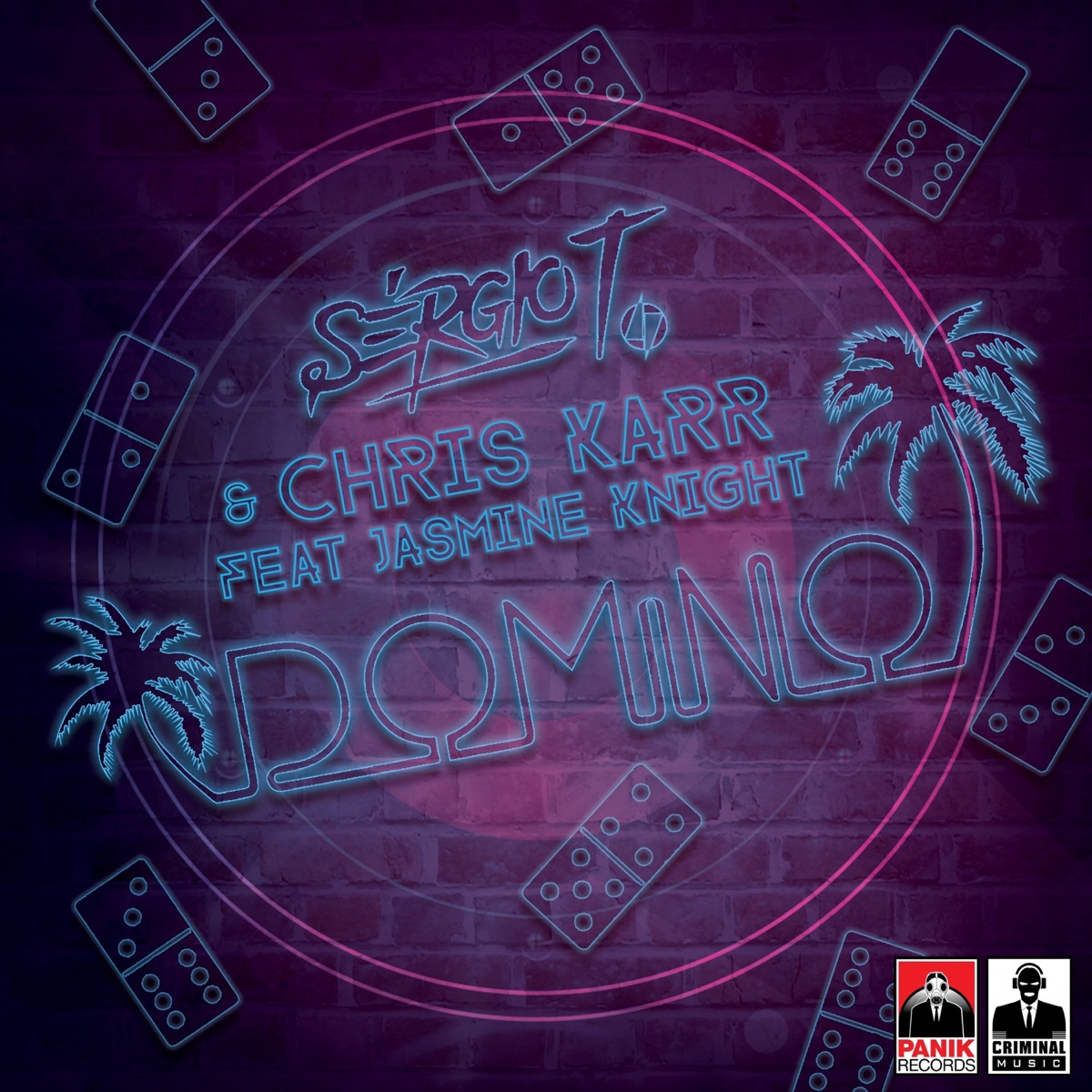 Domino (feat. Jasmine Knight) - Single by Sergio T & Chris Karr album cover