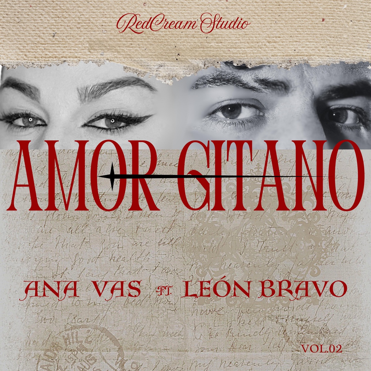 AMOR GITANO - Single by Ana Vas & León Bravo album cover