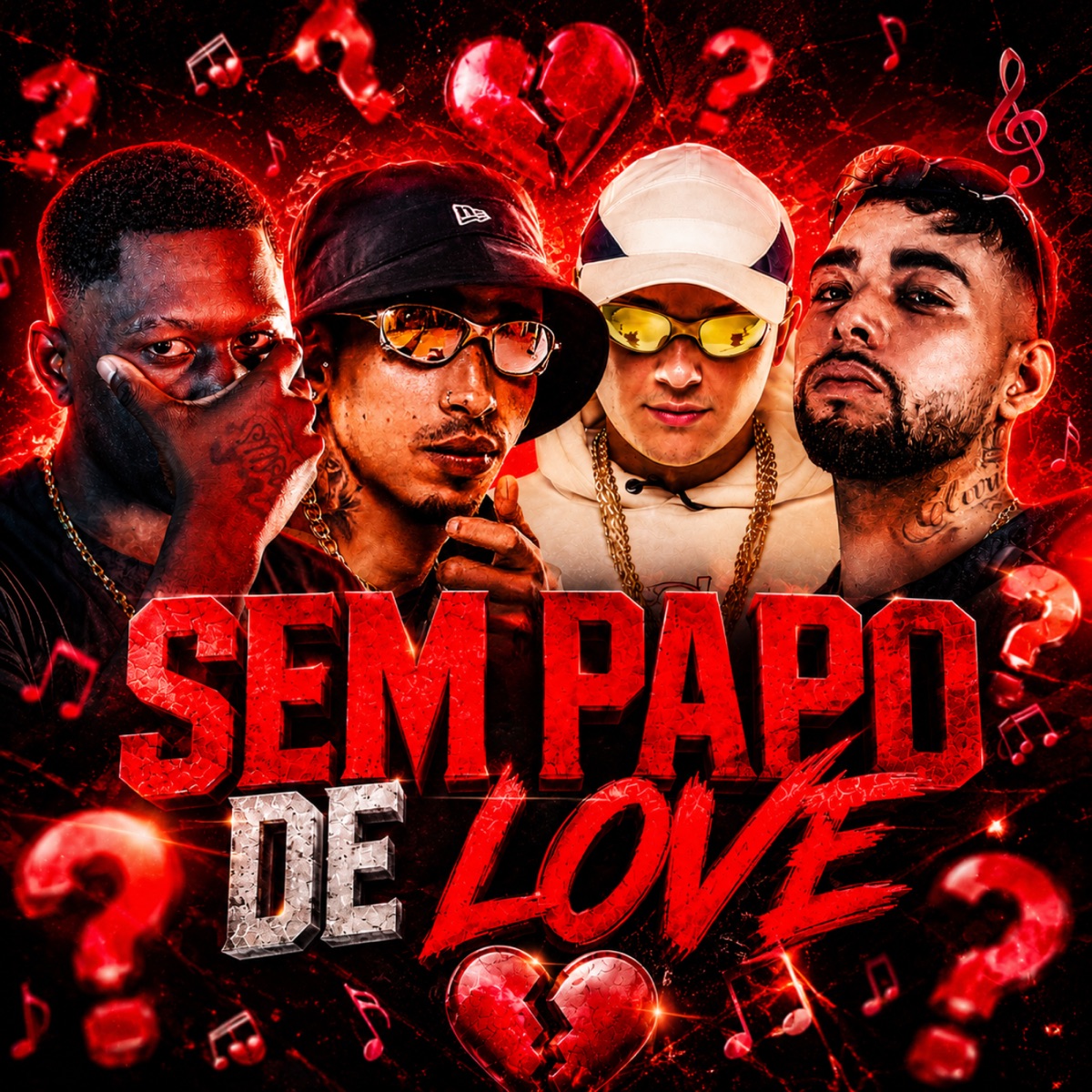 SEM PAPO DE LOVE (feat. DIM NO BEAT) - Single by MC Carioca Do Sem Terra, MC Dim do BDC, Mc NB & MC Will JD album cover