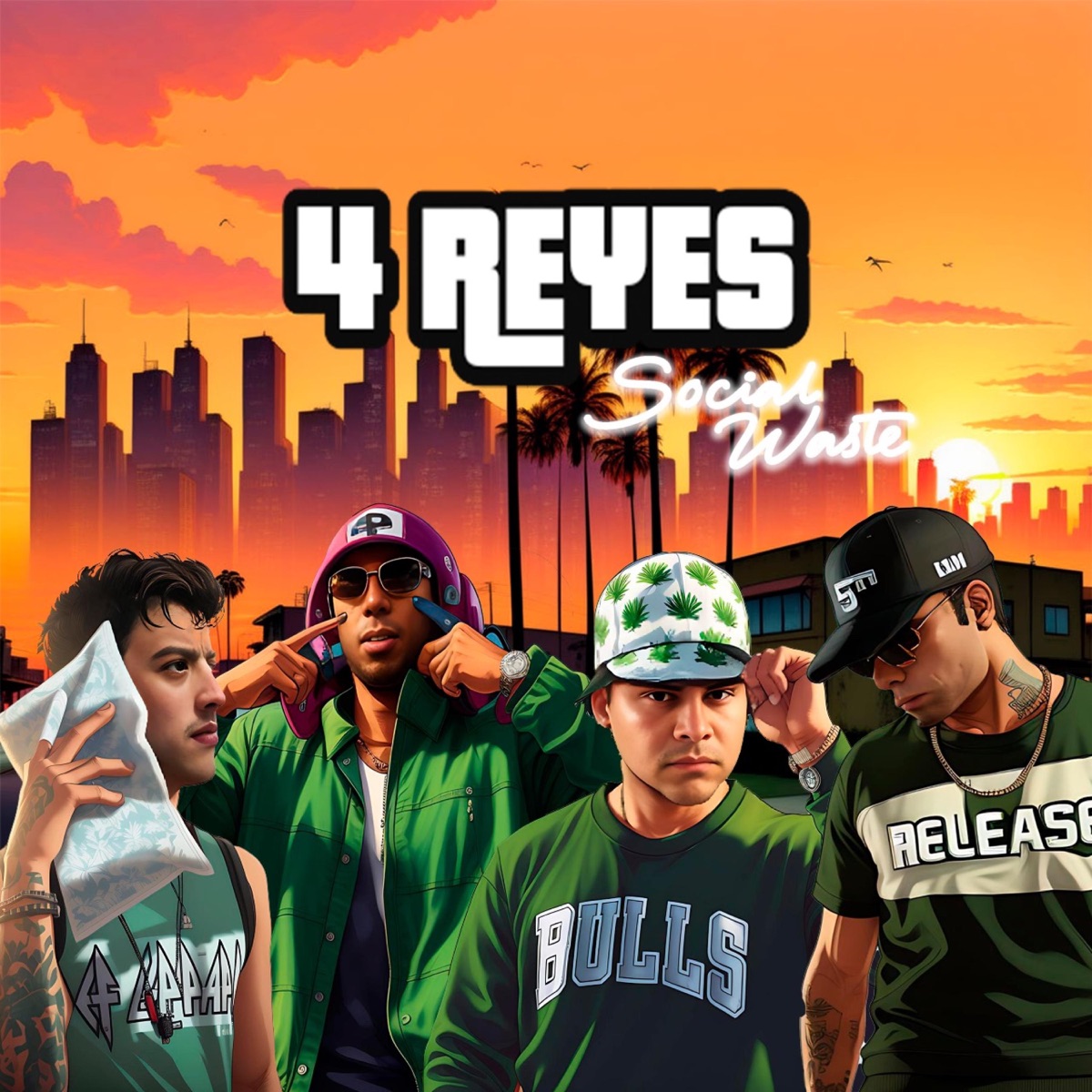 4 Reyes (feat. Xawzz, Romo SW & Lil Kharma) - Single by Tanque King album cover