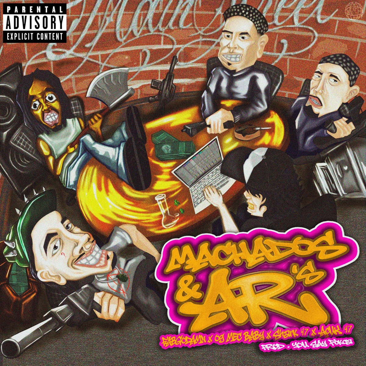 Machados e AR’s - Single by Shark47, FAB GODAMN, OGMECBABY & AçúK album cover