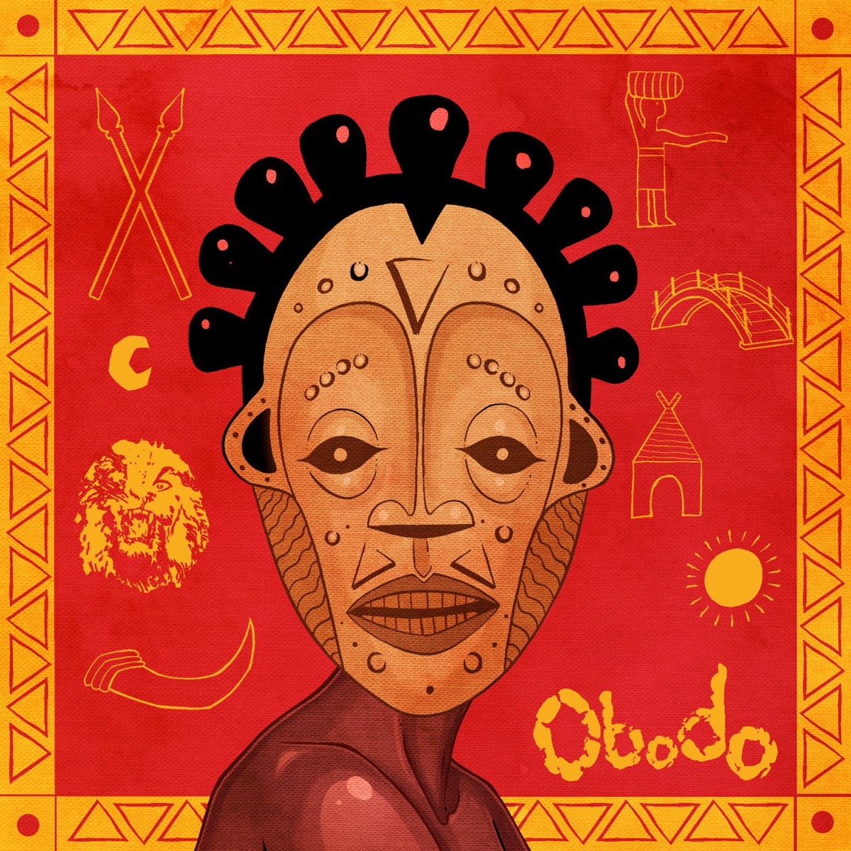 Obodo (feat. Phyno) - Single by Larry Gaaga, Flavour & Queen Theresa Onuorah album cover