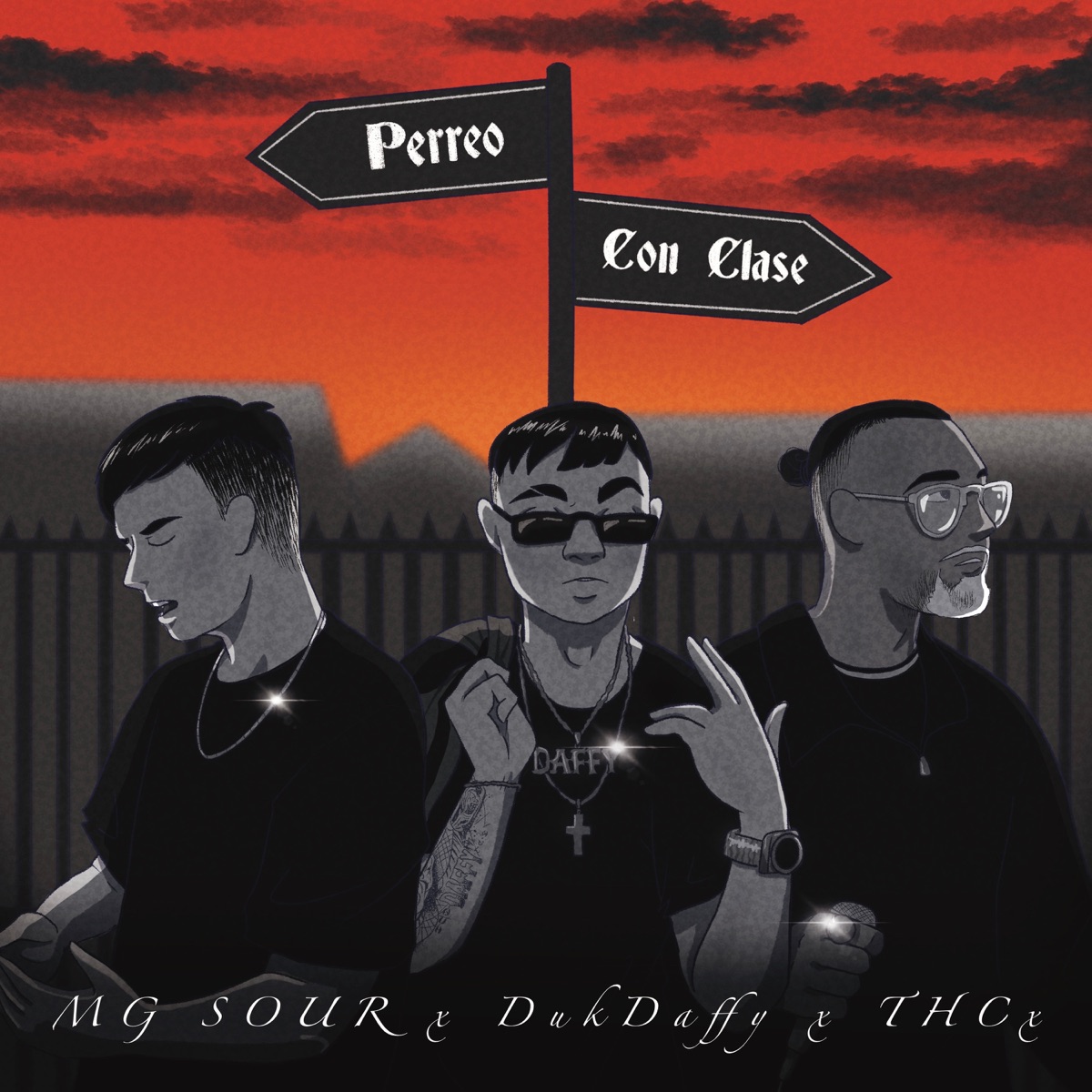 PERREO CON CLASE - EP by MG SOUR, Duk Daffy & THCx album cover