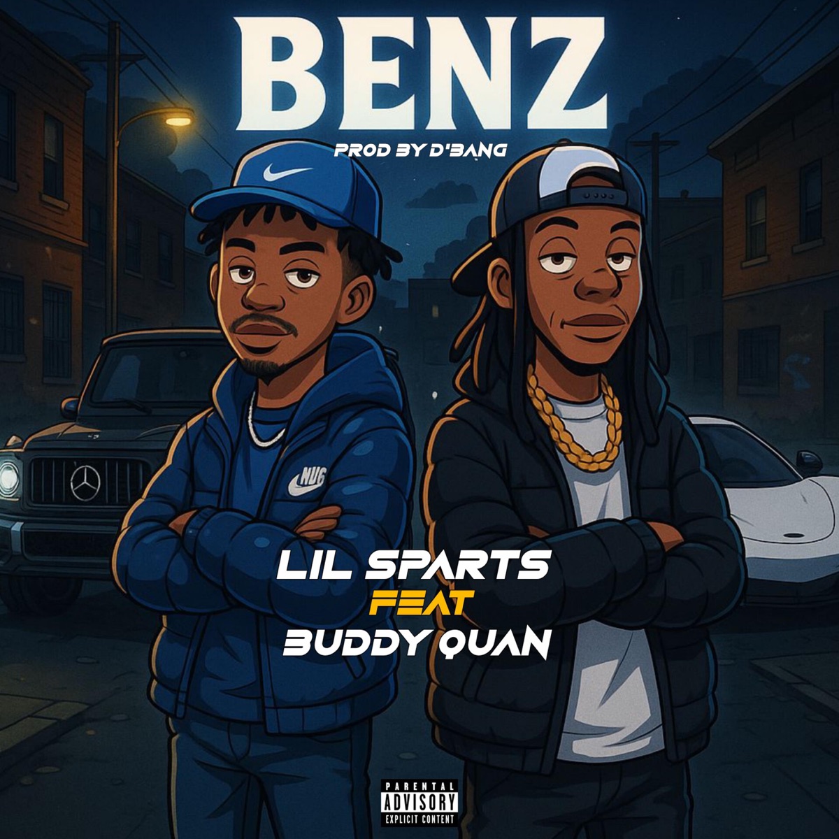 Benz (feat. Buddy Quan) - Single by Lil Sparts album cover