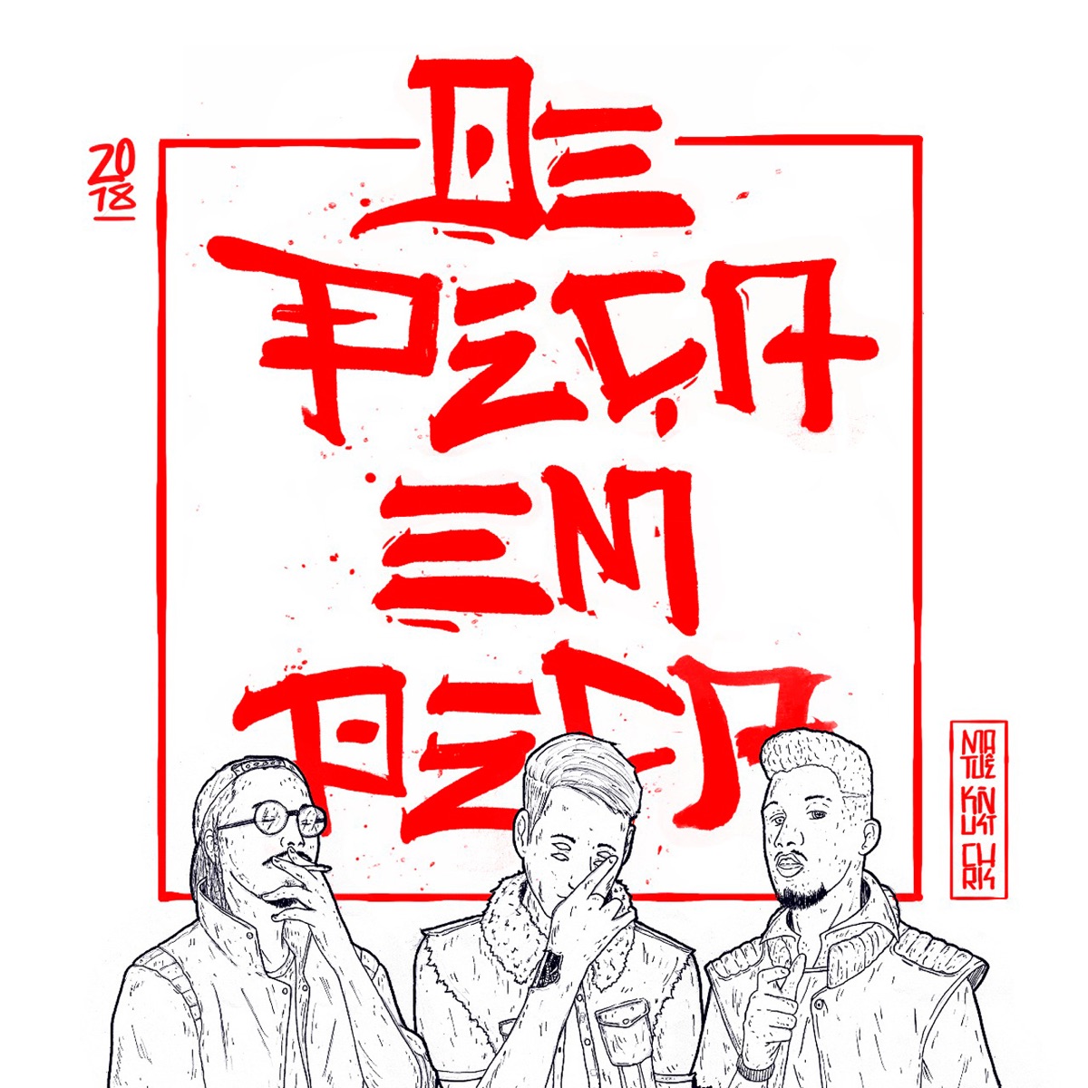 De Peça Em Peça - Single by Matuê, Knust & Chris MC album cover