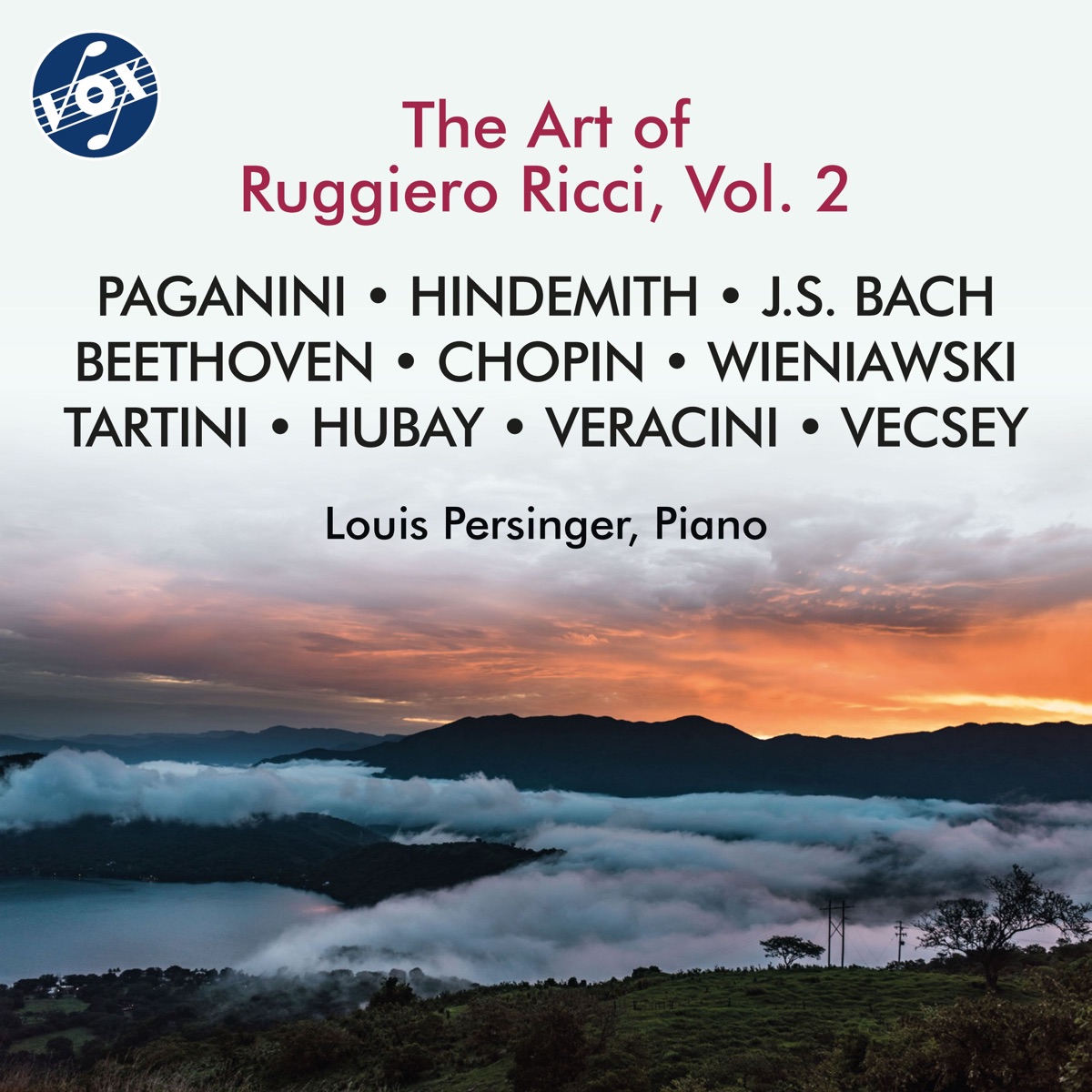 The Art of Ruggiero Ricci, Vol. 2 by Ruggiero Ricci & Louis Persinger album cover