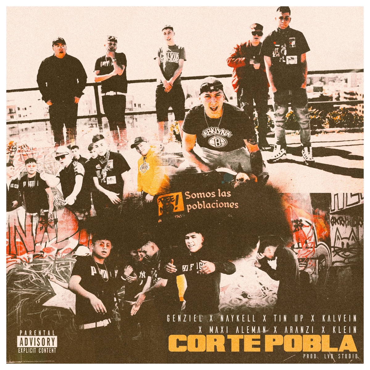 Corte Pobla (feat. Aranzy, Tin up, Maxi Aleman, Naykell, Kalvein & Richie Klein) - Single by Genziel album cover