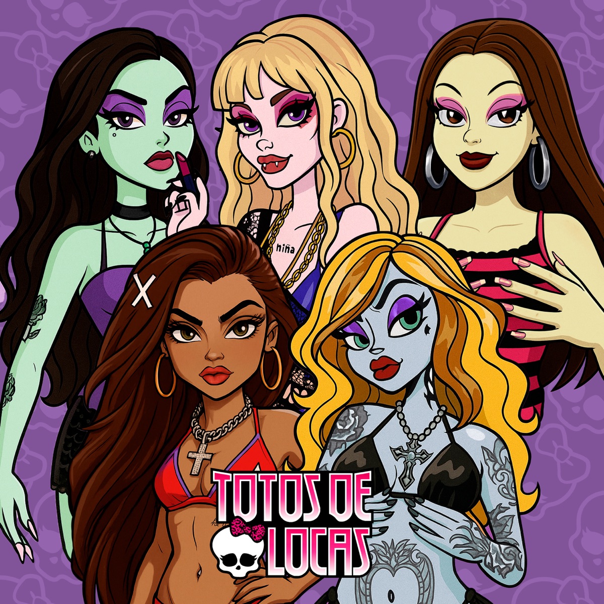 TOTOS DE LOCAS (Monster High Version) - Single by Metrika, Lizz, Euskoprincess & Kristina album cover