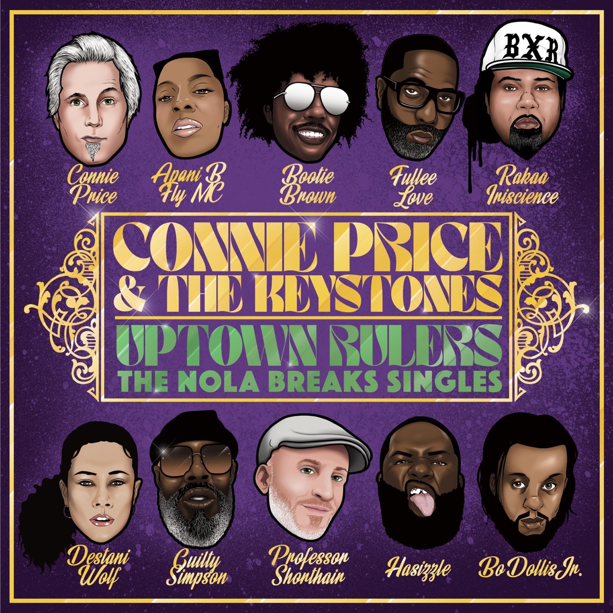Uptown Rulers: The NOLA Breaks Singles by Connie Price & The Keystones album cover
