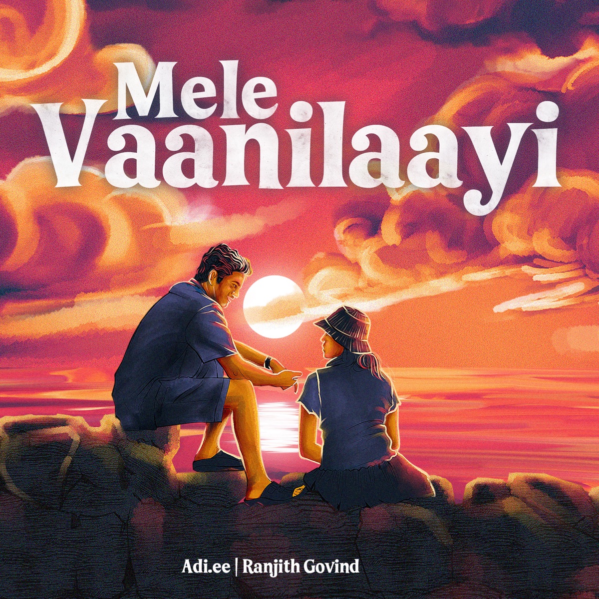 Mele Vaanilaayi - Single by Adi.ee, Ranjith Govind, Josh Thomas Mathew & Aromal Chekaver album cover