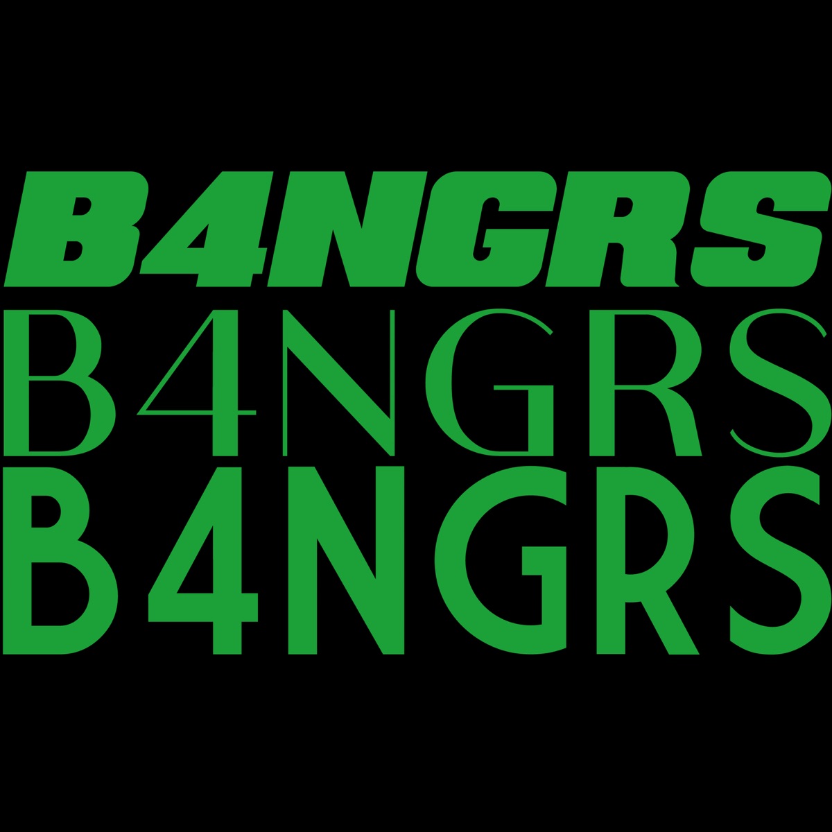 B4NGRS (feat. From ghetto North & MIKEZ) - Single by Ek B album cover