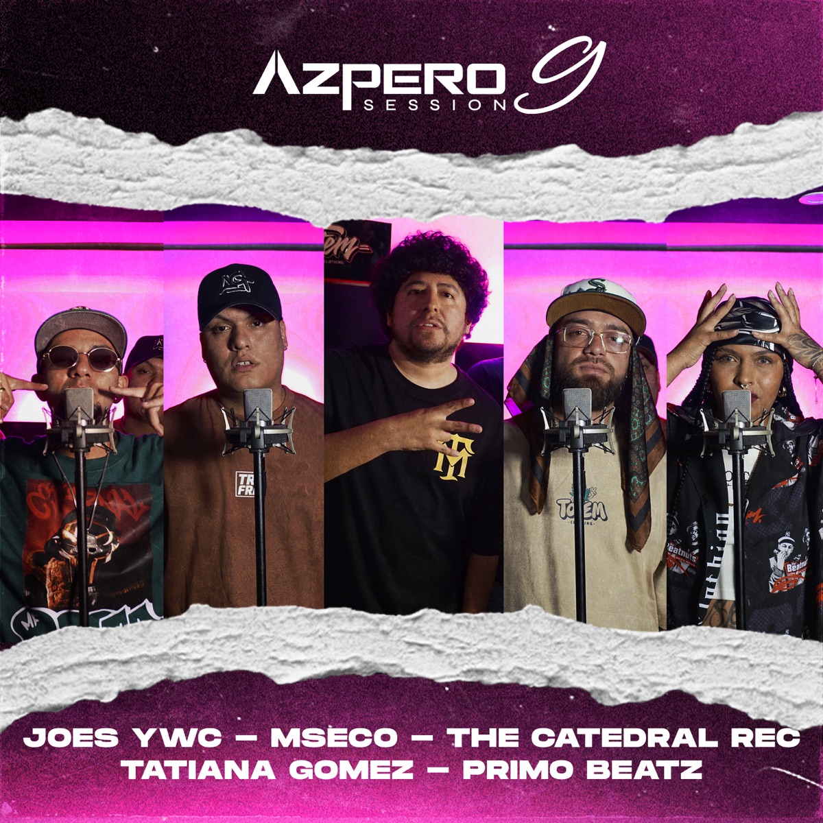 Azpero Session 9 (feat. MSECO, Joes Yawar Cru & The Catedral Rec) - Single by Azpero Session, Primobeatz & Tatiana Gomez Rap album cover