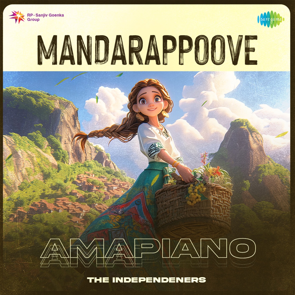 Mandarappoove (Amapiano) - Single by Aavani Malhar, Jakes Bejoy & Joe Paul album cover