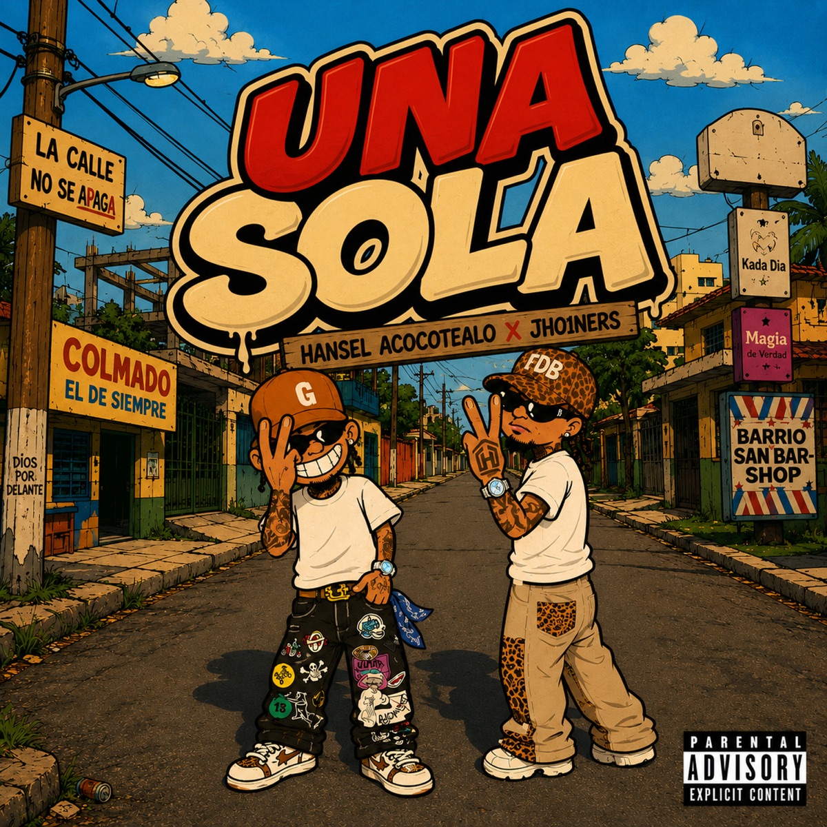 UNA SOLA - Single by Hansel Acocotealo & Jhoiners album cover