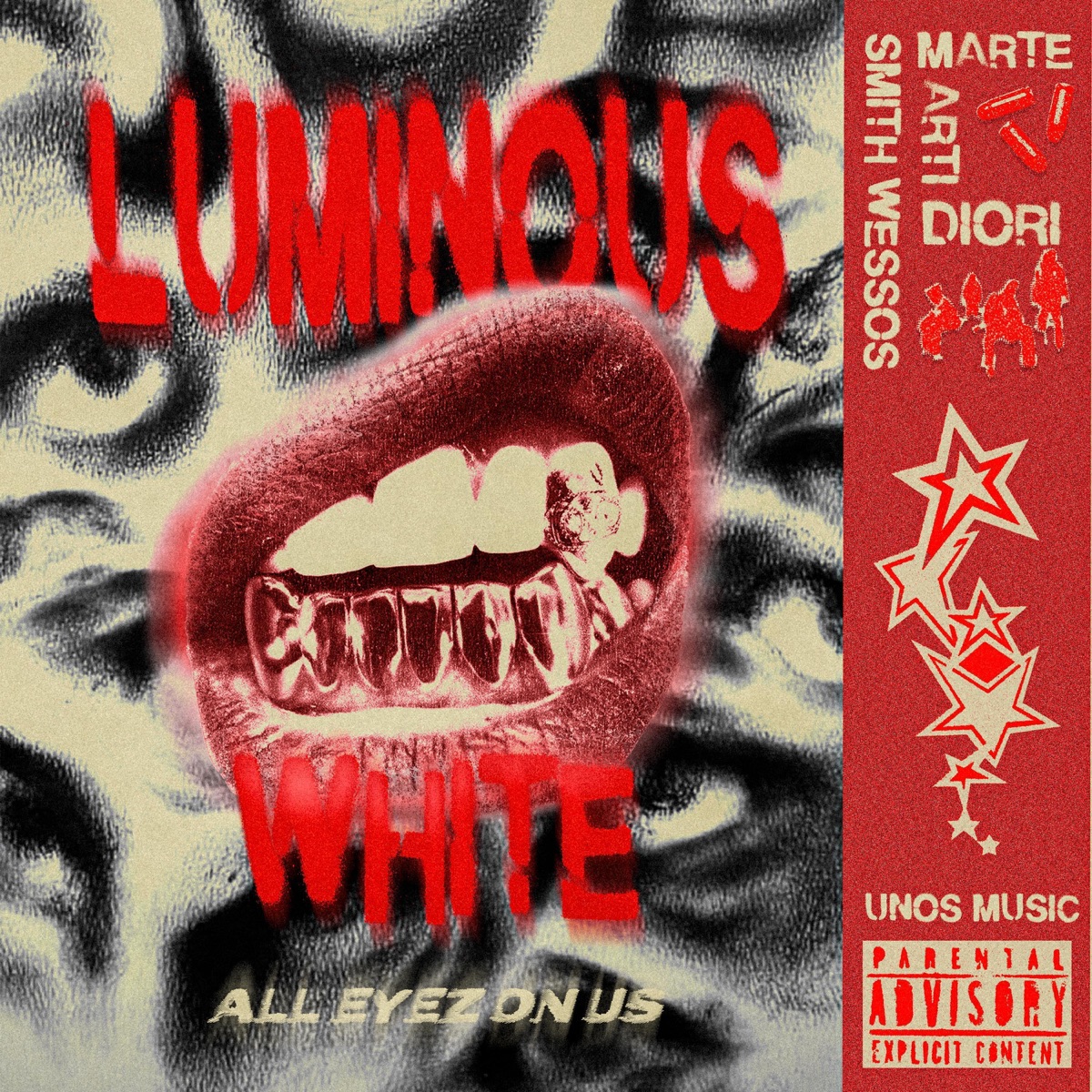 LUMINOUS WHITE (feat. Marte., Smith Wesos, Di'ori & ARTI) - Single by Unos Music album cover