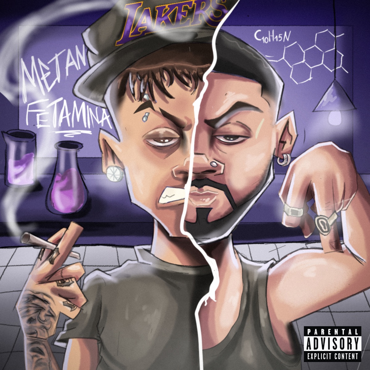 METANFETAMINA - Single by Eniefe, Real Levi & Vi7u album cover