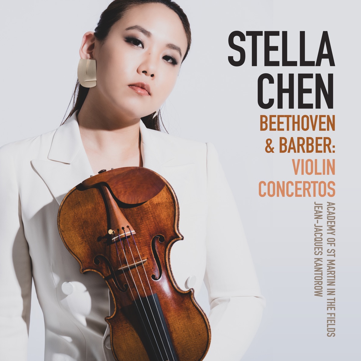 Beethoven & Barber: Violin Concertos by Stella Chen, Academy of St Martin in the Fields & Jean-Jacques Kantorow album cover
