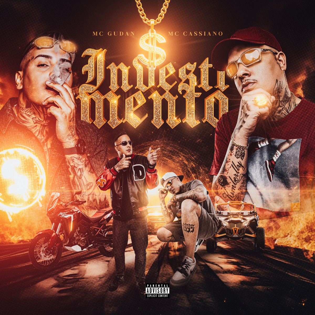 Investimento - Single by MC Gudan, MC Cassiano, Lui-V & Jus-T on the beat album cover