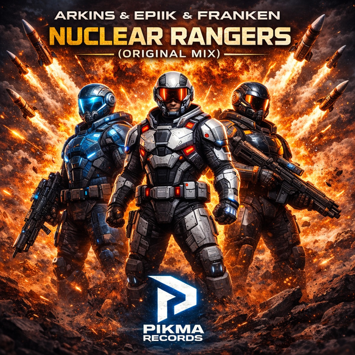 Nuclear Rangers - Single by Arkins, Epiik & Franken (KOR) album cover