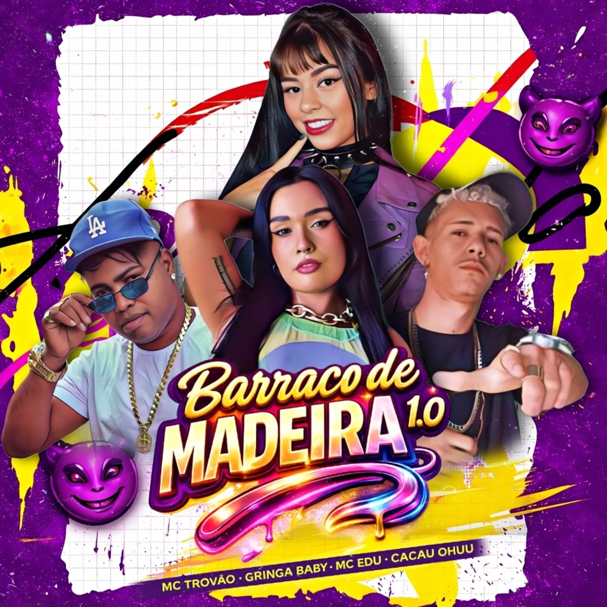 BARRACO DE MADEIRA 1 - Single by MC Trovão, Gringa Baby, Mc Edu & CACAU CHUU album cover