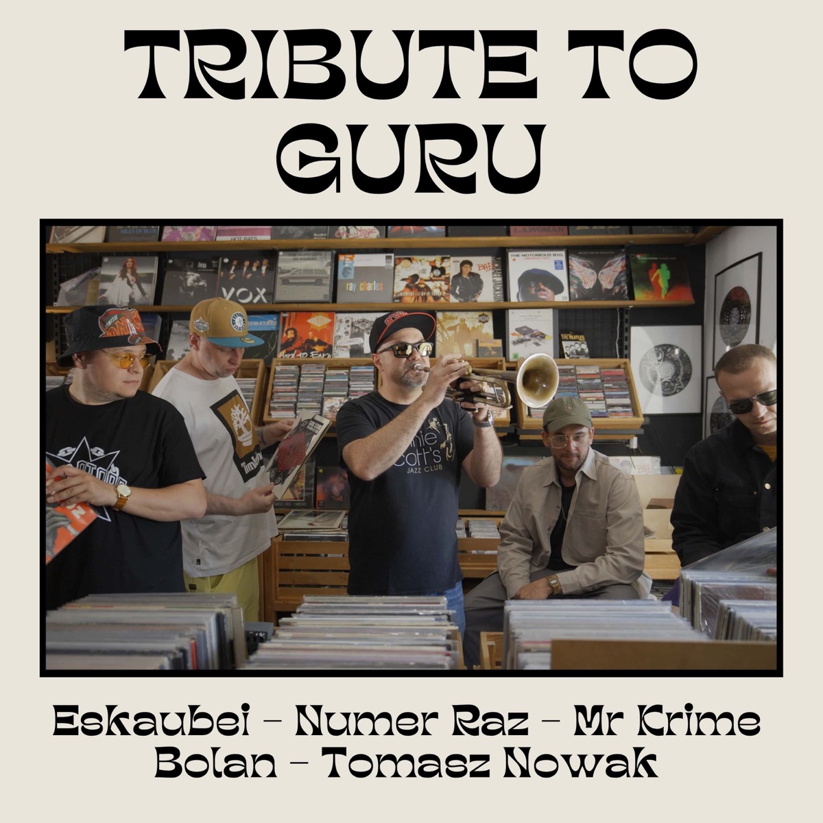 Tribute To Guru (feat. Bolan & Tomasz Nowak) - Single by Eskaubei, Numer Raz & Mr. Krime album cover