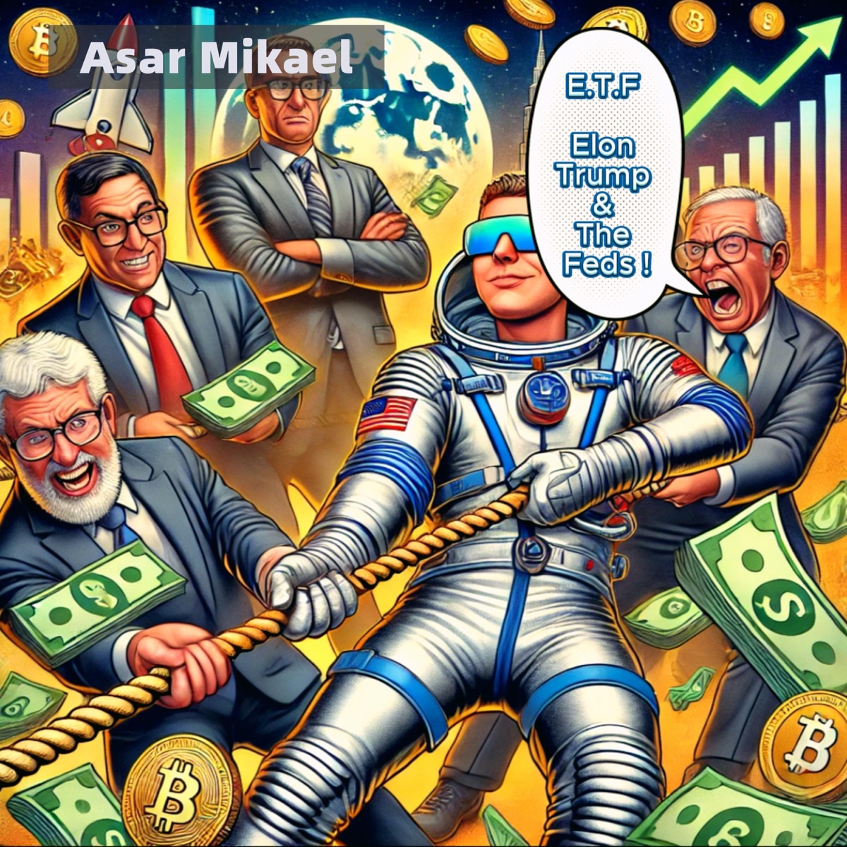 E.T.F (Elon Trump & The Feds) - Single by Asar Mikael album cover