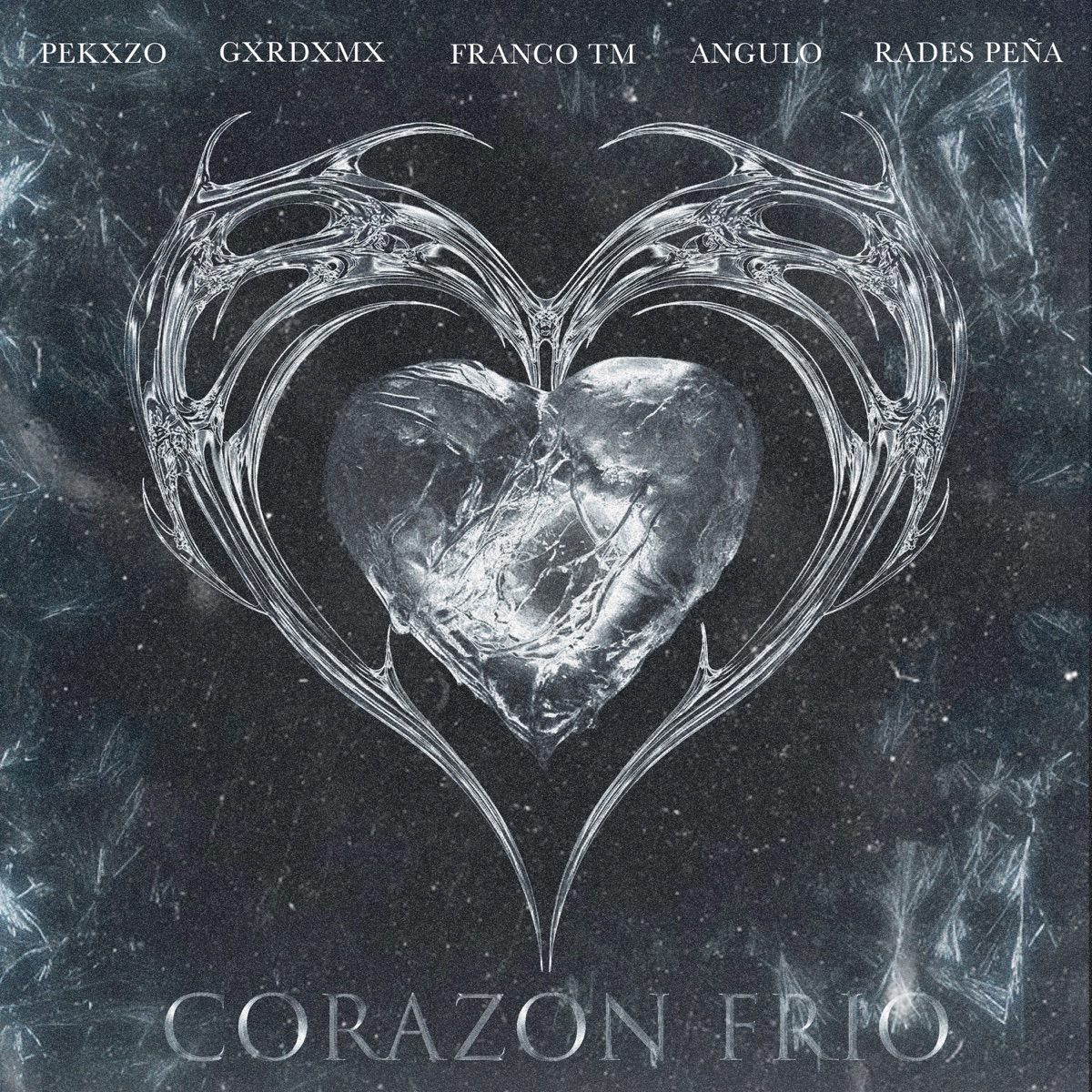 Corazón Frío (feat. ANGULO & Gxrdx Mx) - Single by Franco TM, Rades Peña & Pekxzo album cover