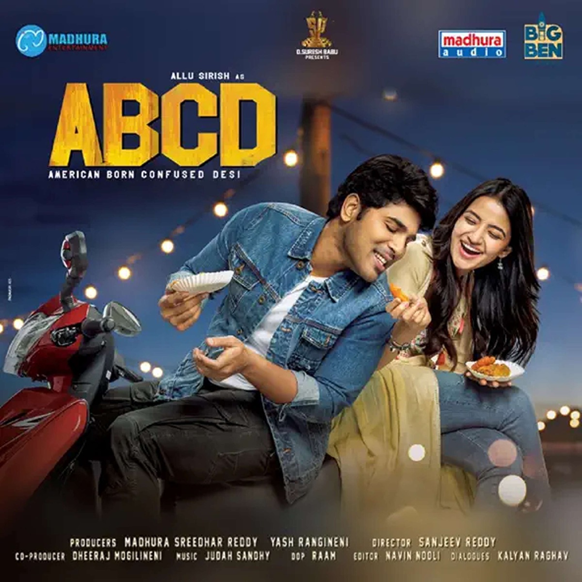 ABCD - American Born Confused Desi (Original Motion Picture Soundtrack) - EP by Judah Sandhy, Krishna Kanth, Tirupathi Jaavana & Bhaskarabhatla Ravi Kumar album cover