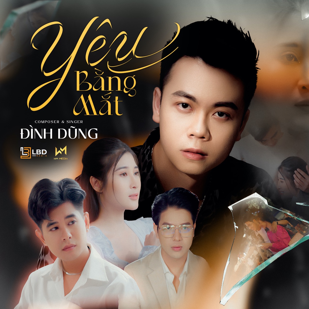 Yêu Bằng Mắt - Single by Đình Dũng album cover
