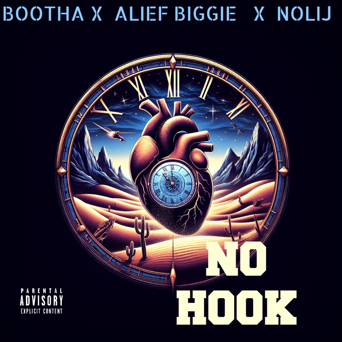 NO HOOK - Single by BOOTHA, Nolij & Alief Biggie album cover